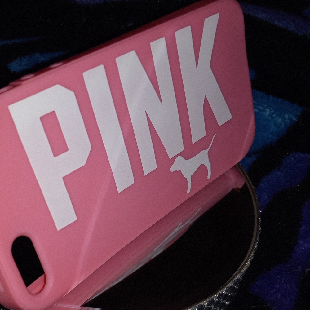 NWOT Silicone PINK Brand I Phone Phone Skin Pink and White - Picture 5 of 11